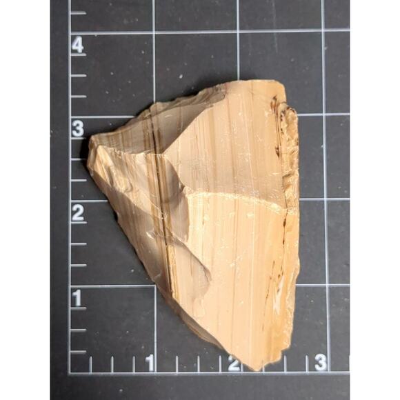 Carmel Chocolate Art Glass Cullet Swirl Slag #5L142 - Picture 4 of 5